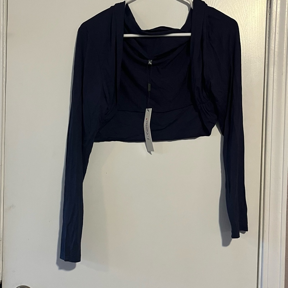 Navy Blue Bolero Shrug